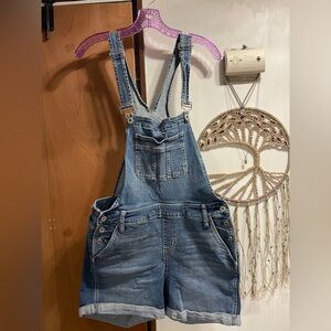 Torrid Light Blue Women's Denim Short Overalls